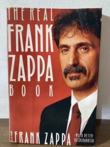 新宿区で出張買取させていただいた洋書『THE REAL FRANK ZAPPA BOOK（フランク・ザッパ自伝）』の表紙画像