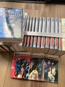 文京区で買取したガンダム小説やライトノベルの大量セット